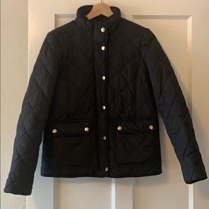 Black J. Crew Puffer Jacket